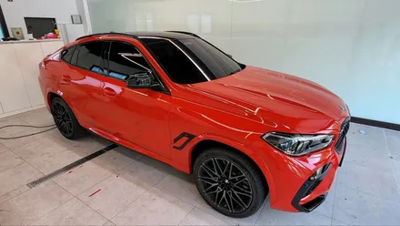 일산 bmw x6 에어버리 카마인레드 전체 랩핑 / 고양시 식사동