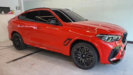 일산 bmw x6 에어버리 카마인레드 전체 랩핑 / 고양시 식사동