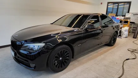 일산 랩핑 BMW 7시리즈, 3M 유광블랙 크롬죽이기 실내 랩핑 / 고양시 식사동