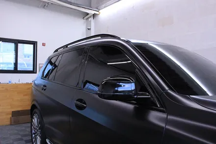 일산랩핑 ! BMW X7 사틴블랙 전체랩핑과 크롬죽이기 / 고양시 식사동