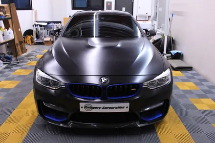 BMW M4 블루포인트, 사틴블랙으로 고급스러운 랩핑~ / 고양시 식사동