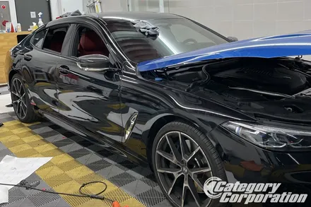 일산 랩핑, BMW 8시리즈 에이버리 유광블랙 시공 / 고양시 식사동