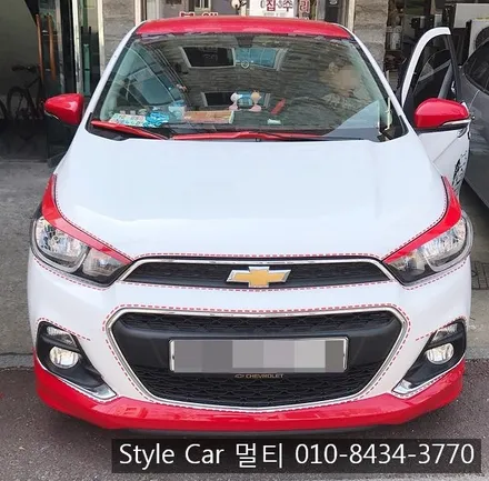 부천컬러썬팅 전문 2017넥스트스파크 m400 실버썬팅 재시공