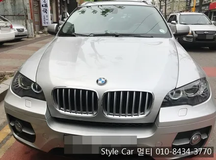 BMW X6 기존 루마쿠폰썬팅 제거 후 컬러썬팅 실버반사 시공 부천썬팅 전문 스타일카멀티