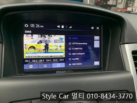 쉐보레 크루즈 내비게이션 매립 출장 교체 시 공 인천 스타일카멀티