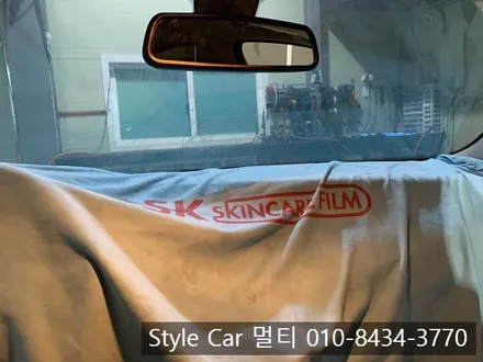 남동공단 썬팅 열차단 잘되는 반사컬러썬팅 필름 사하라R 시공