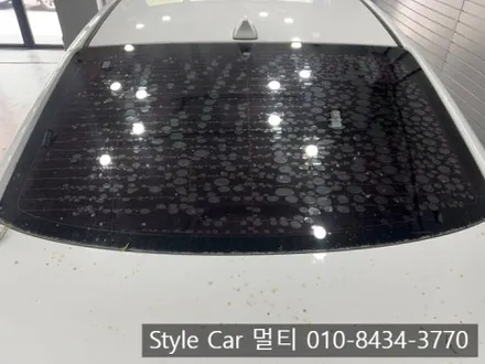 인천 아반떼 AD 기포 뽀글이 썬팅 재시공으로 선명한 시인성까지