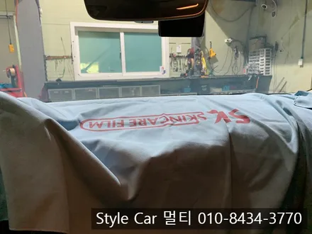 아우디 A3 열차단 전면썬팅 시공을 위해 인천 스타일카멀티 방문
