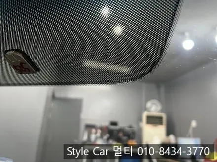 인천 산곡동 썬팅 재시공 아반떼 글라스틴트 로데 버블 제거 시공 후기
