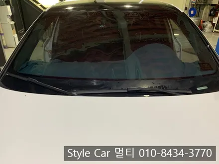 아우디 A3 열차단 전면썬팅 시공을 위해 인천 스타일카멀티 방문