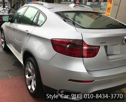 BMW X6 기존 루마쿠폰썬팅 제거 후 컬러썬팅 실버반사 시공 부천썬팅 전문 스타일카멀티