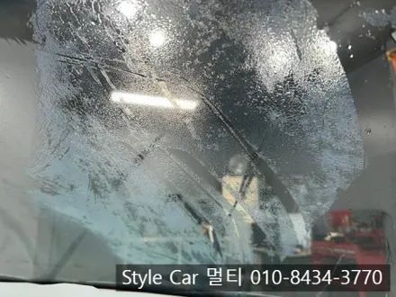 간석동 썬팅 재시공 추천 스파크 전면 필름 교체로 시야 확보