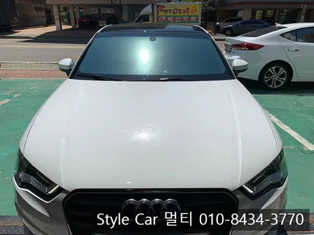 아우디 A3 열차단 전면썬팅 시공을 위해 인천 스타일카멀티 방문