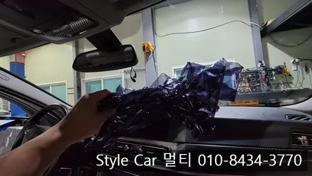 남동공단 썬팅 열차단 잘되는 반사컬러썬팅 필름 사하라R 시공