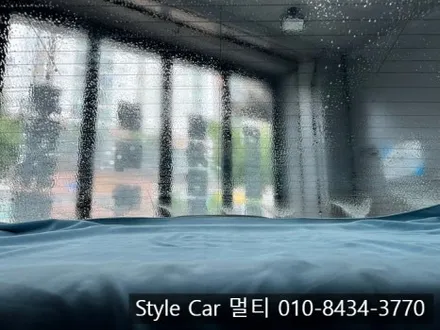 인천 아반떼 AD 기포 뽀글이 썬팅 재시공으로 선명한 시인성까지