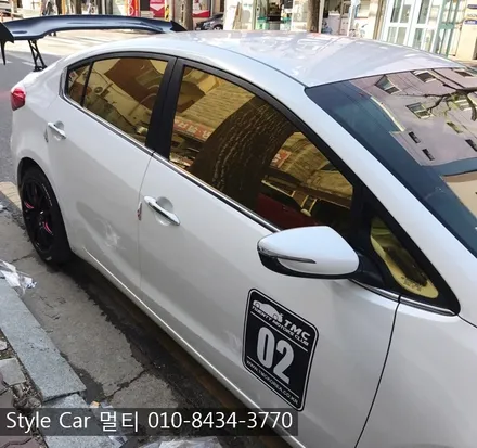부천썬팅 전문 공도블랙리스트 k3 컬러썬팅 새롭게태어나다!