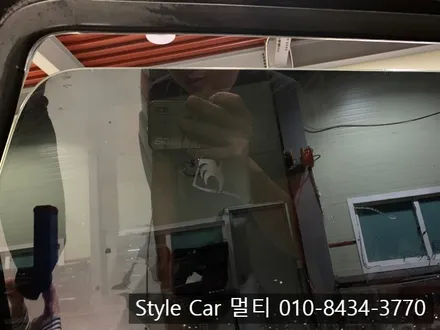 기아 모하비 열차단썬팅 재시공! 부천 컬러 반사 틴팅 전문 시공점 방문