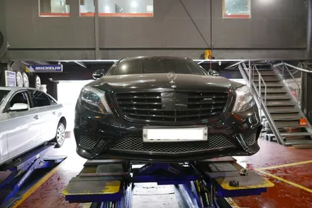 <휠웍스> S63 AMG + 휠도색 + 블랙유광 + 캘리퍼도장 / 부산 금정구