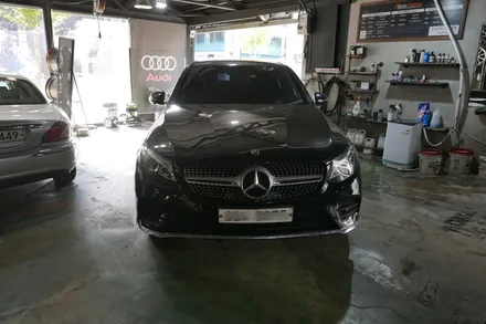benz glc 휠수리 복원 캘리퍼 도장 + 옐로우 우레탄 도장 + amg 레터링(휠수리) / 벤츠 / GLC-클래스 / 부산 금정구