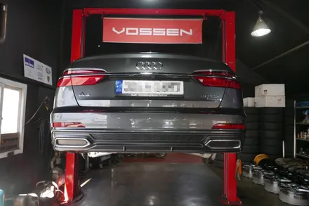 audi a6 40tdi + 휠도색 + 고스트 크롬 + 캘리퍼 도장 / 아우디 / A6 / 부산 금정구