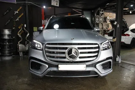benz gls 580 + 23인치 + 휠수리 복원 + 피렐리 타이어 교환 / 부산 금정구