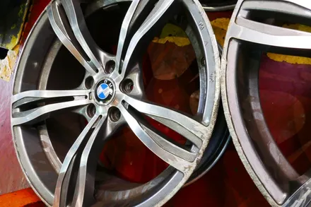 <휠웍스>bmw f10 + m5 20인치 +컷팅 휠수리 + 분체클리어 / 부산 금정구
