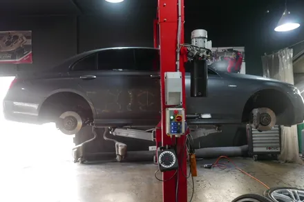 벤츠 e43amg + 컷팅휠 수리 복원 + 크랙수리 용접 + 분체도장 +휠 에어누설(휠수리) / 벤츠 / E-클래스 / 부산 금정구