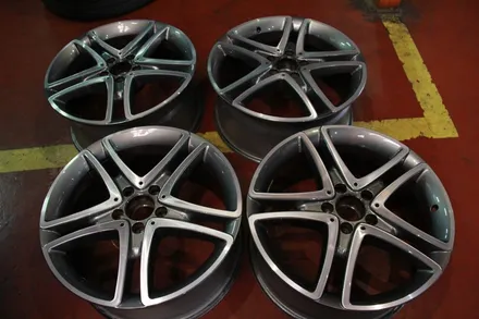 <휠웍스>benz w222 다이어 컷팅 휠수리 + 휠 복원 +미쉐린 타이어 / 부산 금정구