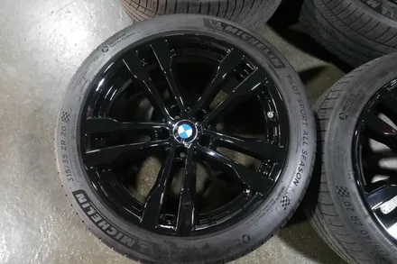 bmw x5 m + 검정유광 휠 복원 도장 + 오렌지 골드 캘리퍼 우레탄도장 + m레터링 작업 / BMW / X5 / 부산 금정구