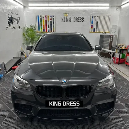 춘천랩핑 - BMW 5시리즈 F10 크롬죽이기, 실내랩핑 - 춘천크롬죽이기 - 춘천실내랩핑 - 킹드레스 / 춘천시 후평동