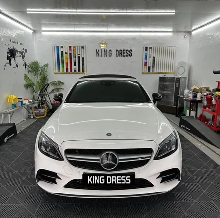 춘천부분랩핑 - 벤츠 C43AMG 카브리올레 부분랩핑 - 킹드레스 / 춘천시 후평동
