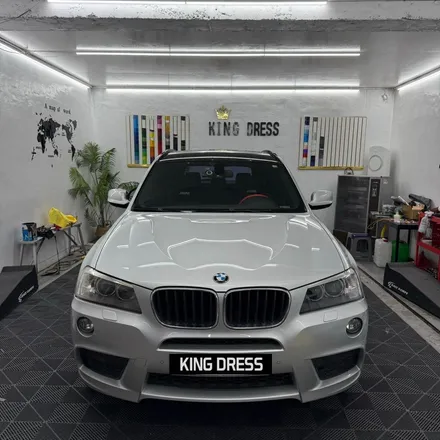 춘천전체랩핑 - BMW X3 F25 유광블랙 전체랩핑 - 킹드레스 / 춘천시 후평동