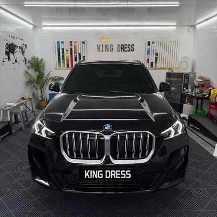춘천래핑 - BMW X1 U11 그릴 크롬죽이기 - 킹드레스 / 춘천시 후평동