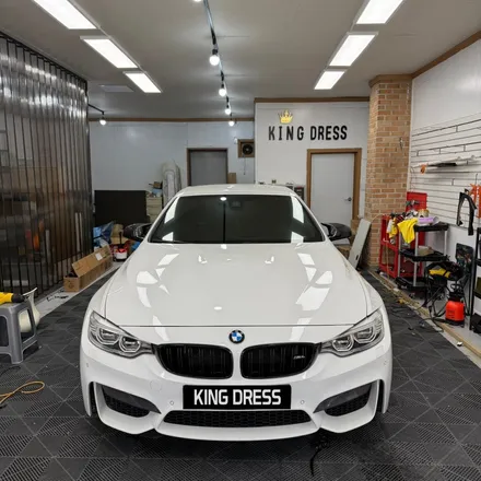 춘천랩핑 - BMW M4 컨퍼터블 F83 PET 고광택 블랙 전체랩핑 - 킹드레스 / 춘천시 후평동