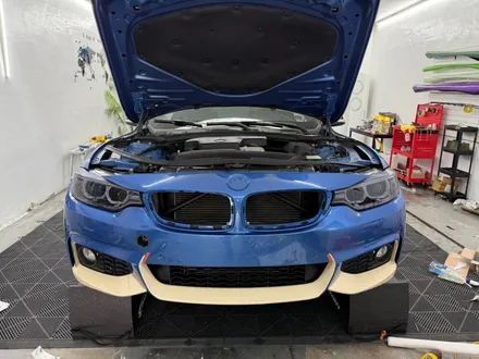 춘천랩핑 - BMW 4시리즈 428i 쿠페 F32 아이보리 전체랩핑 - 킹드레스 / 춘천시 후평동