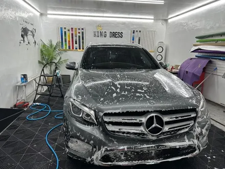 춘천전체랩핑 - 벤츠 GLC 사틴화이트 전체랩핑 - KING DRESS / 춘천시 후평동