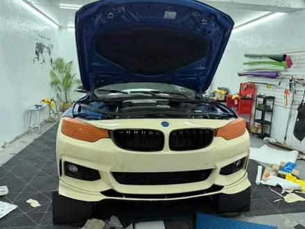 춘천랩핑 - BMW 4시리즈 428i 쿠페 F32 아이보리 전체랩핑 - 킹드레스 / 춘천시 후평동
