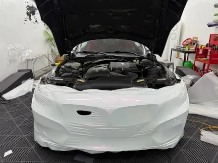 춘천랩핑 - BMW Z4 E89 고광택 화이트카멜레온 전체랩핑 - 킹드레스 / 춘천시 후평동