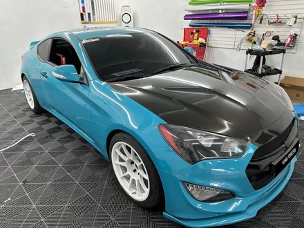 춘천카본랩핑 - 제네시스쿠페 사고수리랩핑 . 카본후드랩핑 - 킹드레스 / 춘천시 후평동