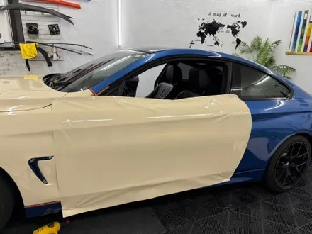 춘천랩핑 - BMW 4시리즈 428i 쿠페 F32 아이보리 전체랩핑 - 킹드레스 / 춘천시 후평동
