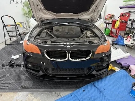 춘천전체랩핑 - BMW F10 5시리즈 사고수리 전체랩핑제거 전체랩핑시공 - 킹드레스 / 춘천시 후평동