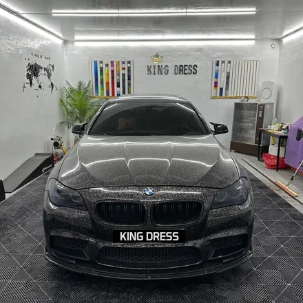 춘천랩핑 - BMW F10 5시리즈 휠랩핑 - 춘천휠랩핑 - 킹드레스 / 춘천시 후평동