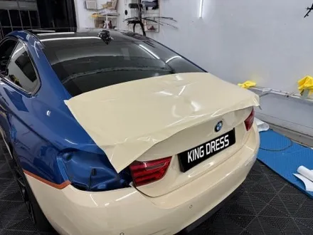 춘천랩핑 - BMW 4시리즈 428i 쿠페 F32 아이보리 전체랩핑 - 킹드레스 / 춘천시 후평동