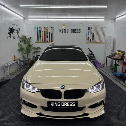 춘천랩핑 - BMW 4시리즈 428i 쿠페 F32 아이보리 전체랩핑 - 킹드레스 / 춘천시 후평동