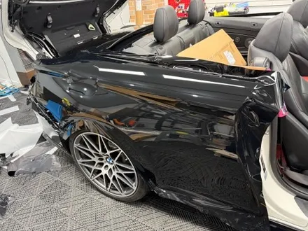 춘천랩핑 - BMW M4 컨퍼터블 F83 PET 고광택 블랙 전체랩핑 - 킹드레스 / 춘천시 후평동