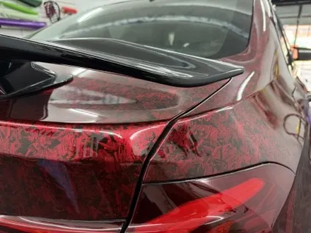 춘천고광택전체랩핑 - BMW 3시리즈 F30 레드포지드카본 전체랩핑 - 킹드레스 / 춘천시 후평동