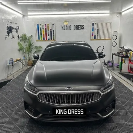 춘천전체랩핑 - 올 뉴 K7 사틴블랙 전체랩핑제거.재시공 - 킹드레스 / 춘천시 후평동