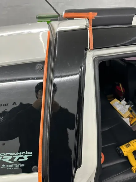 춘천랩핑 - 코란도스포츠부분랩핑 - 춘천부분랩핑 - 킹드레스 / 춘천시 후평동