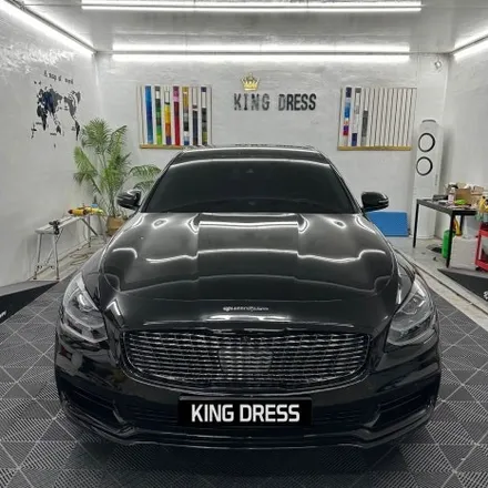 춘천크롬랩핑 - 기아 K9 전체크롬죽이기 제거.재시공 - 킹드레스 / 춘천시 후평동