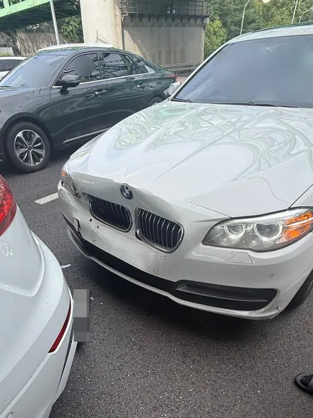 BMW 520d 정면 추돌사고, 앞범퍼만 교환하면 될까요? / 인천 남동구 간석동